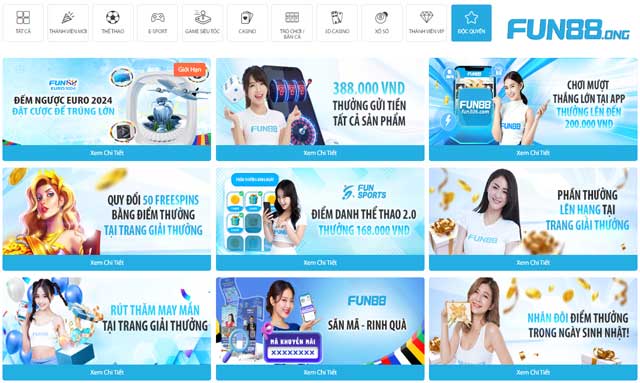 Khuyến Mãi Fun88 8 Săn khuyến mãi Fun88 độc quyền